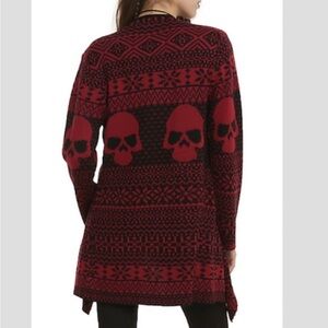 Iron Fist Open Cardigan Skull Red/Black XXL